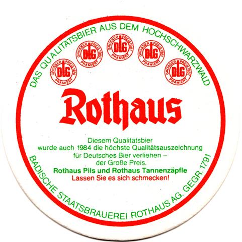 grafenhausen wt-bw rothaus dlg 2b (rund215-wurde auch 1984-gr�nrot)